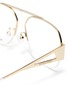 Detail View - Click To Enlarge - BOTTEGA VENETA - Half metal frame optical glasses