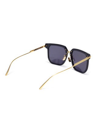 Figure View - Click To Enlarge - BOTTEGA VENETA - Duo-tone Metal Temple D-frame Sunglasses