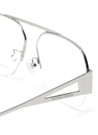 Detail View - Click To Enlarge - BOTTEGA VENETA - Half metal frame optical glasses