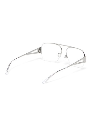 Figure View - Click To Enlarge - BOTTEGA VENETA - Half metal frame optical glasses