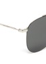 Detail View - Click To Enlarge - SAINT LAURENT - Double bridge metal frame aviator sunglasses