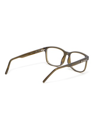 Figure View - Click To Enlarge - SAINT LAURENT - Logo plaque smoked acetate frame optical glasses