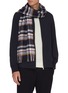 Figure View - Click To Enlarge - JOHNSTONS OF ELGIN - Plaid Check Scarf