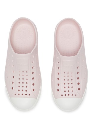 Figure View - Click To Enlarge - NATIVE  - 'Jefferson' Perforated Colourblock Kids Slip-on Sneakers