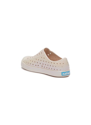 Detail View - Click To Enlarge - NATIVE  - 'Jefferson' Perforated Iridescent Kids Slip-on Sneakers
