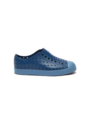 Main View - Click To Enlarge - NATIVE  - 'Jefferson' Perforated Kids Slip-on Sneakers