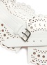 Detail View - Click To Enlarge - ALAÏA - Openwork Leather Corset Belt
