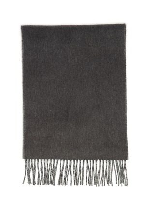 Detail View - Click To Enlarge - JOHNSTONS OF ELGIN - Contrast Reversible Cashmere Scarf