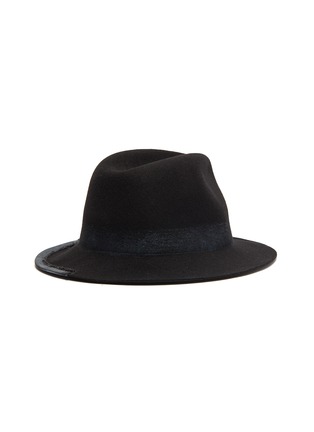 Figure View - Click To Enlarge - MOSSANT - Half Lined Fedora Wool Hat