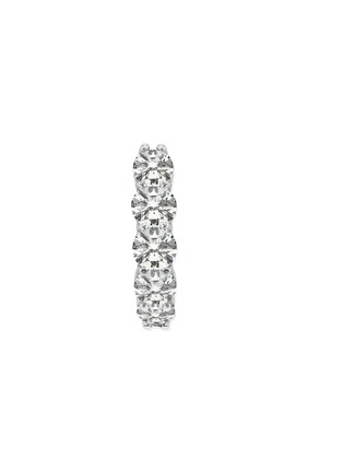 Main View - Click To Enlarge - GENTLE DIAMONDS - Celia' lab grown diamond 9k white gold single hoop earring