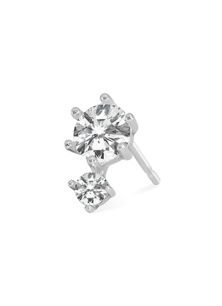 Detail View - Click To Enlarge - GENTLE DIAMONDS - Ume' lab grown diamond 9k white gold single stud earring