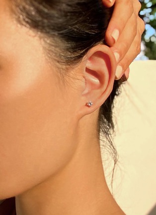 Detail View - Click To Enlarge - GENTLE DIAMONDS - Irene' lab grown diamond 9k gold single stud earring