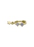 Detail View - Click To Enlarge - GENTLE DIAMONDS - Nic' lab grown diamond 9k gold single hoop earring