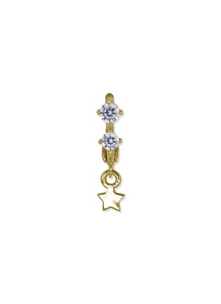 Main View - Click To Enlarge - GENTLE DIAMONDS - Nic' lab grown diamond 9k gold single hoop earring