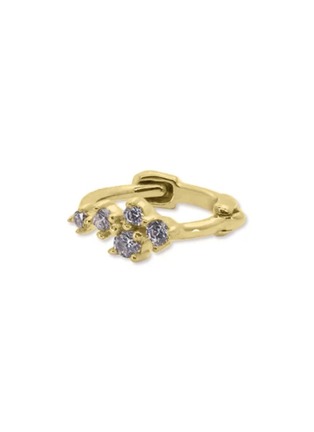 Detail View - Click To Enlarge - GENTLE DIAMONDS - Sami' lab grown diamond 9k gold single stud earring