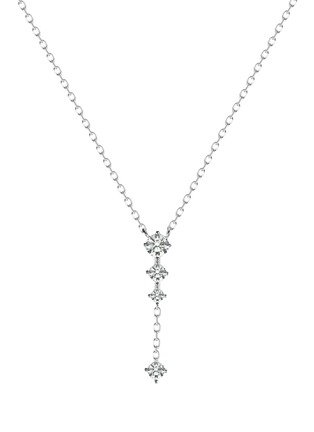 Main View - Click To Enlarge - GENTLE DIAMONDS - Jordyn' lab grown diamond 9k white gold necklace