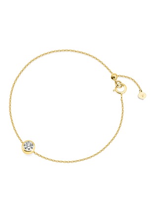 Main View - Click To Enlarge - GENTLE DIAMONDS - Maisie' lab grown diamond 9k gold bracelet