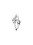 Detail View - Click To Enlarge - GENTLE DIAMONDS - Miki' lab grown diamond 9k white gold single hoop earring