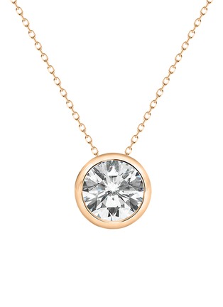 Main View - Click To Enlarge - GENTLE DIAMONDS - Maisie' lab grown diamond 9k rose gold necklace
