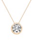 Main View - Click To Enlarge - GENTLE DIAMONDS - Maisie' lab grown diamond 9k rose gold necklace