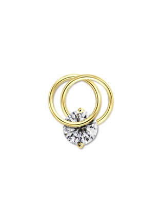 Main View - Click To Enlarge - GENTLE DIAMONDS - Cressida' lab grown diamond 9k gold single earring