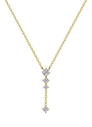 Main View - Click To Enlarge - GENTLE DIAMONDS - Jordyn' lab grown diamond 9k gold necklace