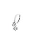 Detail View - Click To Enlarge - GENTLE DIAMONDS - Larissa' lab grown diamond 9k white gold single hoop earring