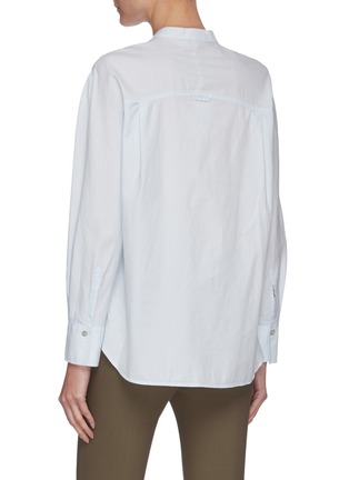 Back View - Click To Enlarge - VINCE - Double Pocket Mandarin Collar Shirt