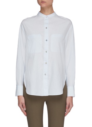 Main View - Click To Enlarge - VINCE - Double Pocket Mandarin Collar Shirt