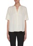 Main View - Click To Enlarge - VINCE - Half Placket Silk Blend Blouse