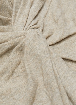 Detail View - Click To Enlarge - VINCE - Drape Knot Front Slit Midi Skirt