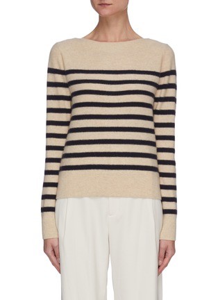 Main View - Click To Enlarge - VINCE - Breton Stripe Cashmere Sweater