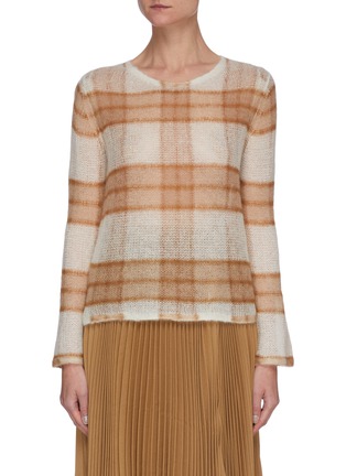 Main View - Click To Enlarge - VINCE - Plaid Crewneck Sweater