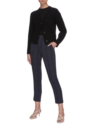 Figure View - Click To Enlarge - VINCE - V-neck Rib KnitCardigan