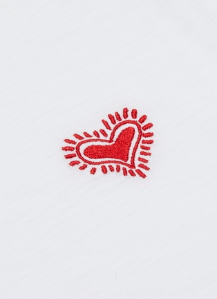  - RAG & BONE - Embroidered heart crewneck T-shirt