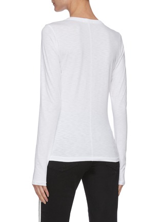 Back View - Click To Enlarge - RAG & BONE - Embroidered heart crewneck T-shirt