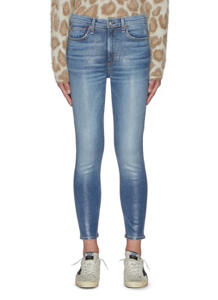 Main View - Click To Enlarge - RAG & BONE - 'Nina' High Rise Crop Denim Skinny Jeans