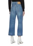 Back View - Click To Enlarge - RAG & BONE - 'Maya' Crop Wide Leg Whiskered Denim Jeans