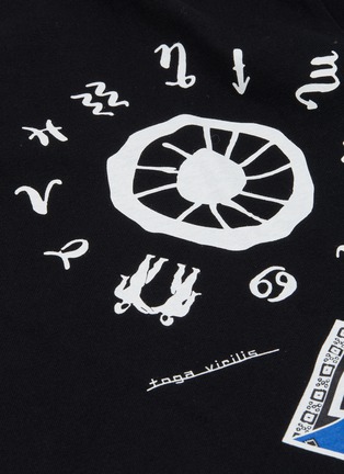  - TOGA VIRILIS - Large logo print cotton T-shirt