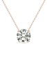 Main View - Click To Enlarge - GENTLE DIAMONDS - Four Prong' lab grown diamond 18k rose gold necklace