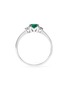 Detail View - Click To Enlarge - GENTLE DIAMONDS - 'Juliet' lab grown diamond emerald 18k white gold ring