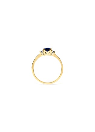 Main View - Click To Enlarge - GENTLE DIAMONDS - 'Elizabeth' lab grown diamond sapphire 18k gold ring