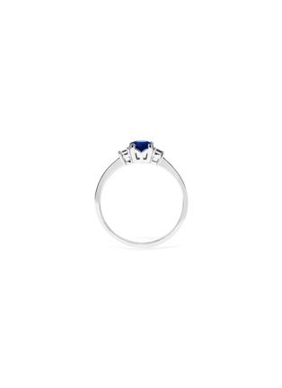 Detail View - Click To Enlarge - GENTLE DIAMONDS - Adeline' lab grown diamond sapphire 18k white gold ring