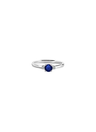Main View - Click To Enlarge - GENTLE DIAMONDS - Adeline' lab grown diamond sapphire 18k white gold ring