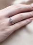 Detail View - Click To Enlarge - GENTLE DIAMONDS - Gaia' lab grown diamond 18k white gold ring