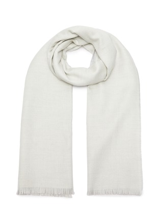 Main View - Click To Enlarge - JOHNSTONS OF ELGIN - Lightweight Reversible Cashmere Scarf