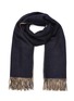 Main View - Click To Enlarge - JOHNSTONS OF ELGIN - Lightweight Reversible Cashmere Scarf