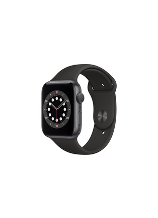 Main View - Click To Enlarge - APPLE - Apple Watch Series 6 – Grey Aluminium Case with Black Sport Band