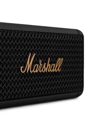 Detail View - Click To Enlarge - MARSHALL - EMBERTON WIRELESS PORTABLE SPEAKER – BLACK AND BRASS