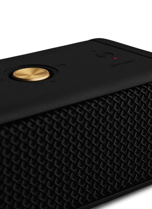 Detail View - Click To Enlarge - MARSHALL - EMBERTON WIRELESS PORTABLE SPEAKER – BLACK AND BRASS